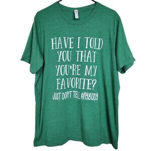 XL Green Favorites Graphic Tee Shirt